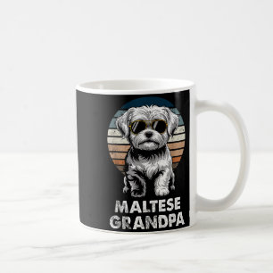 Mug Grand-père maltais rétro cool drôle propriétaire d