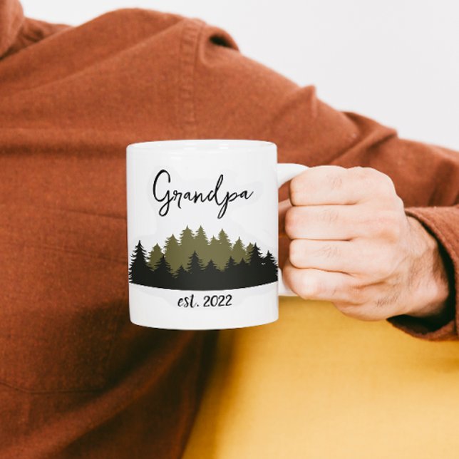 Mug Grand-père PERSONNALISABLE Date - Première fois Gr (Créateur téléchargé)