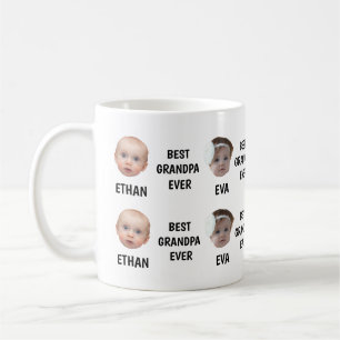 Mug Grand-père personnalisé du visage du bébé, photo p