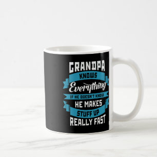 Mug Grand-père sait tout drôle Père &# s Jour Cos