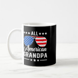 Mug Grand-père tout américain Mat patriotique du 4 jui