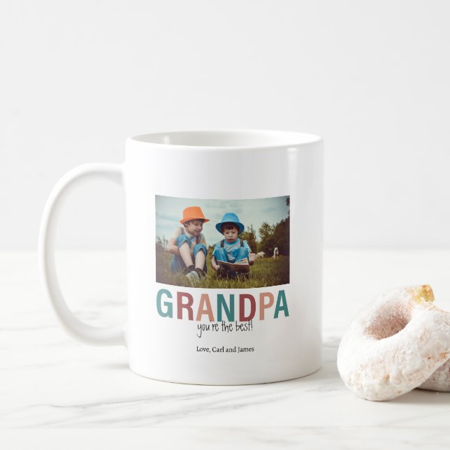 Mug Grand-père Vous êtes la meilleure photo personnali (Avec donut)