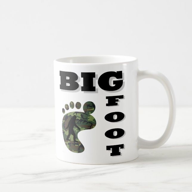 Mug Grand pied avec le logo de pied (Droite)
