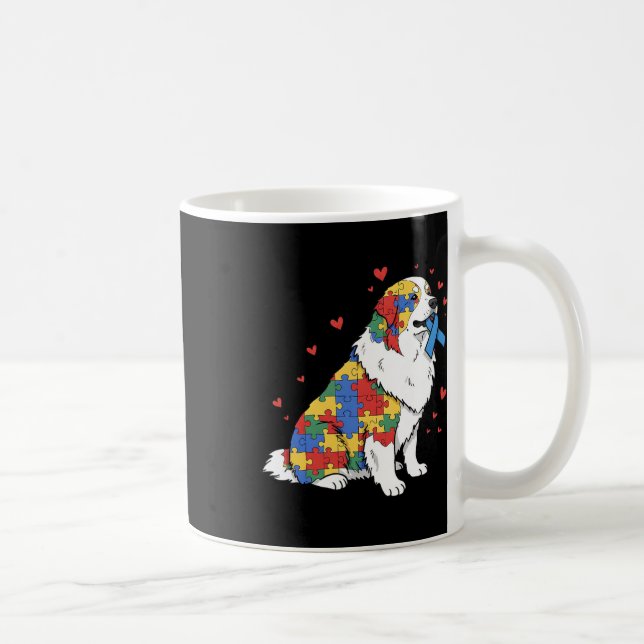 Mug Grand Pyrenees Puzzle Sensibilisation à l'autisme  (Droite)