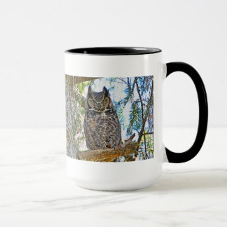 Mug Grand regarder de hibou à cornes