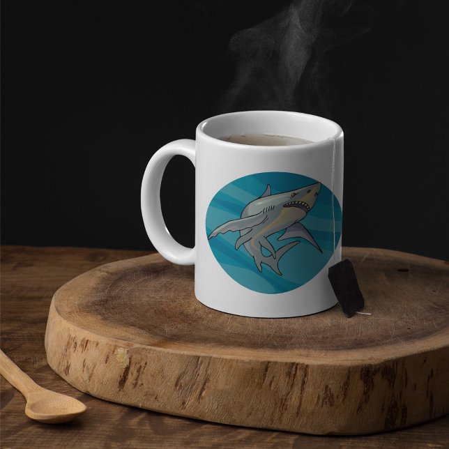 Mug Grand requin blanc (Créateur téléchargé)