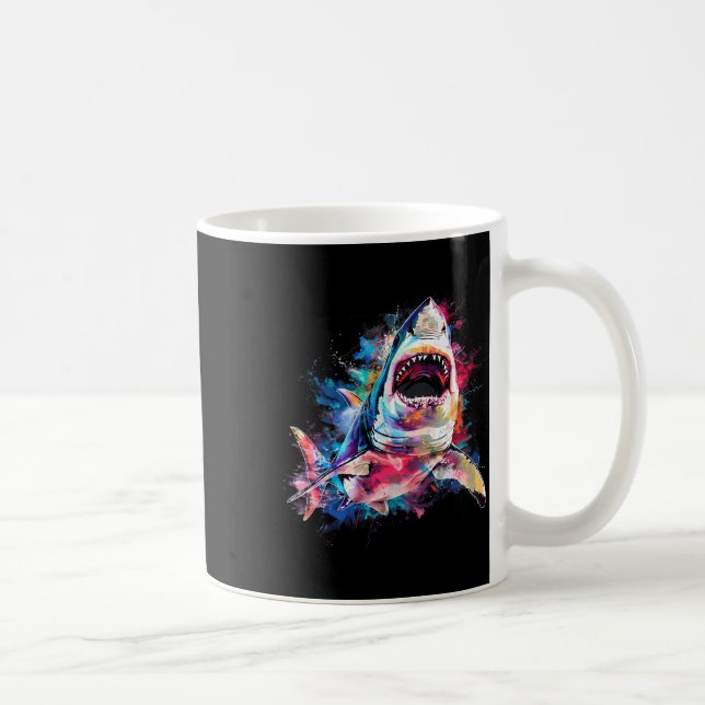 Mug Grand requin blanc plongée en scaphandre autonome  (Droite)