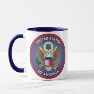 Mug Grand Sceau de forme circulaire des États-Unis