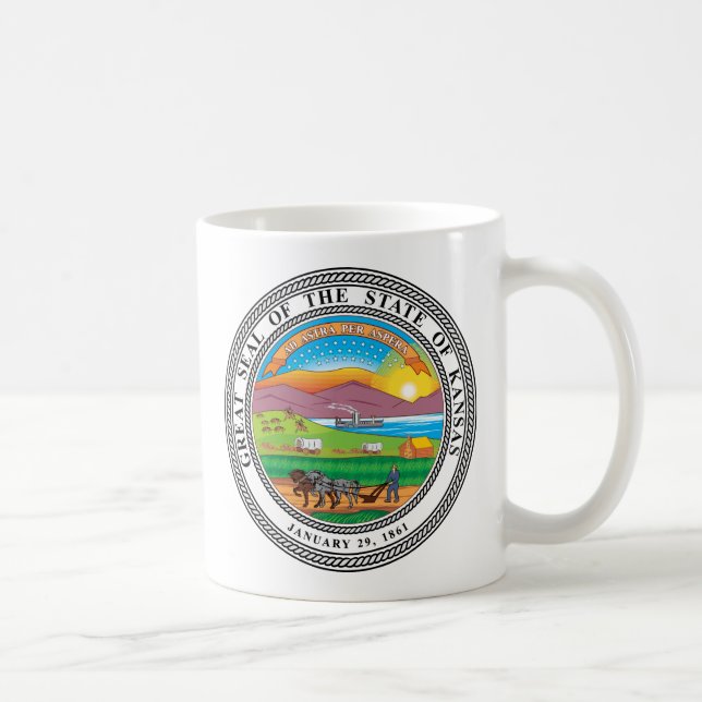 Mug Grand sceau de l'état du Kansas (Droite)