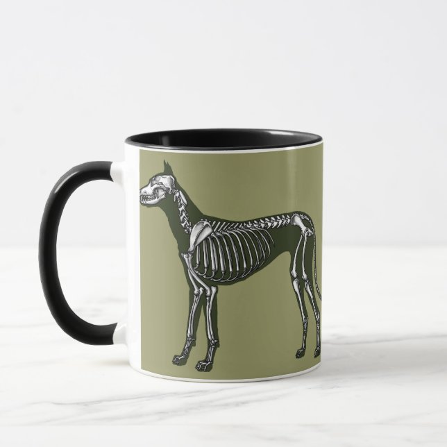 Mug Grand squelette Dane (Gauche)