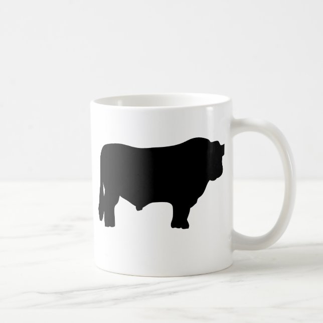 Mug grand taureau noir (Droite)