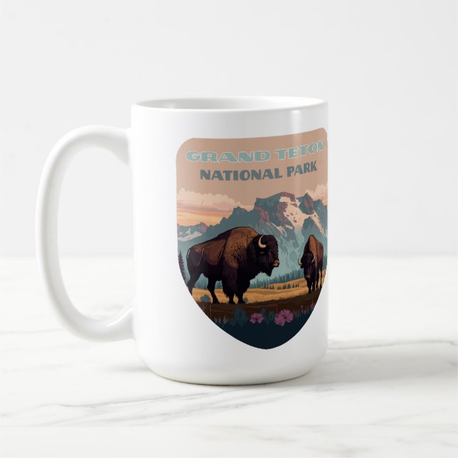 Mug Grand Teton National Park Jackson Wyoming Mountain (Gauche)