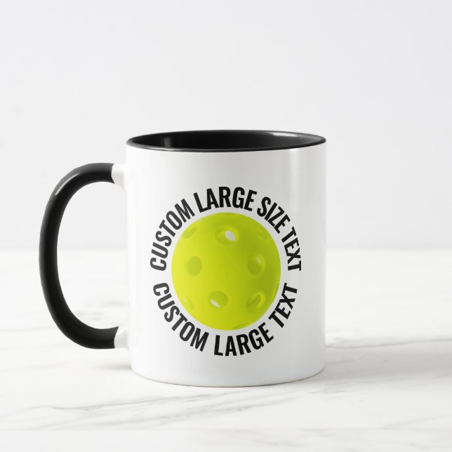 Mug Grand Texte Combo BLACK 325ml Personnalisé Pickleb (Gauche)