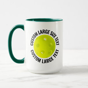 Mug Grand Texte HUN. Combo VERT 15oz Pickleball Person