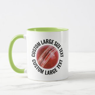 Mug Grand texte LIME VERT Combo 11oz Cricket personnal