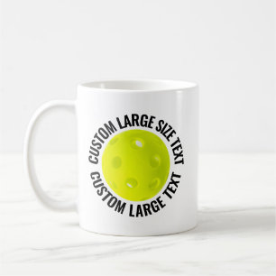 Mug Grand texte personnalisé Pickleball 325 ml Personn