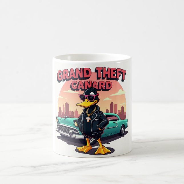 Mug Grand Theft Canard – Le canard rebelle du gaming (Centre)