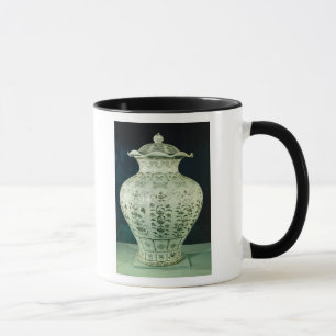 Mug Grand vase à "Kuoan" décoré des fleurs bleues