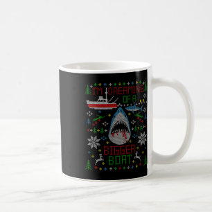 Mug Grand White Shark Fishing Ugly Christmas Sweater P