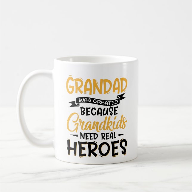 Mug Grandad Fête des pères A Été Créé (Gauche)