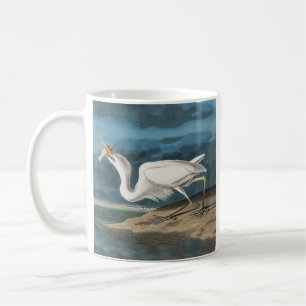 Mug Grande Aigrette d'Audubon : Oiseau côtier vintage