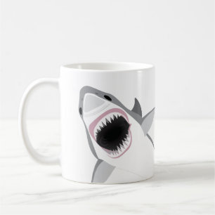Mug Grande attaque de requin blanc Bureau amusant