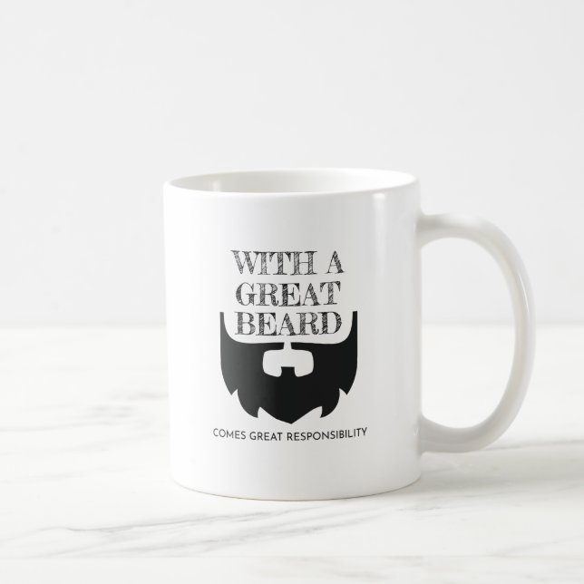 Mug Grande Barbe Arrive Grande Responsabilité Portée (Droite)
