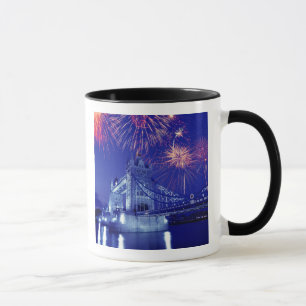 Mug Grande-Bretagne, Londres. Feux d'artifice au-dessu