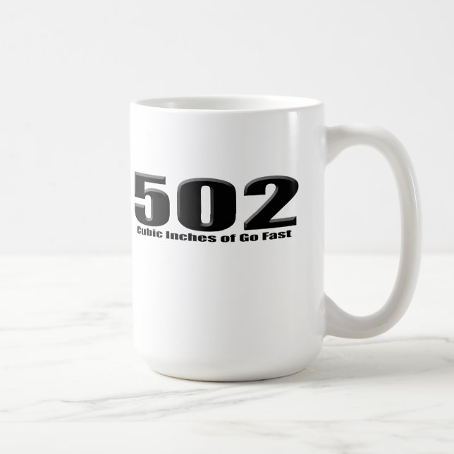 Mug Grande caisse de bloc de 502 Chevy (Droite)