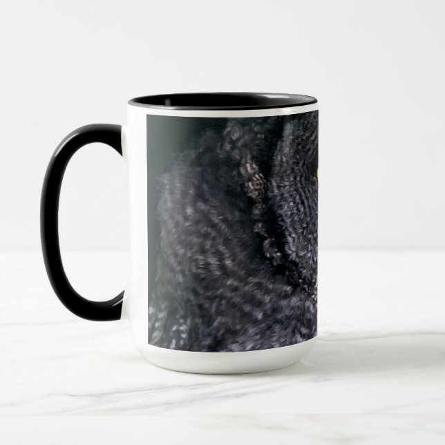 Mug Grande Chouette grise (Gauche)