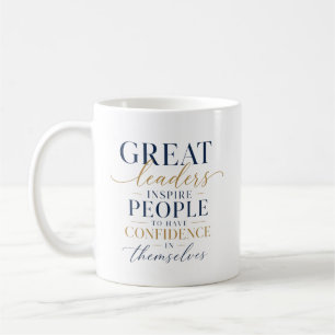 Mug Grande confiance en l'inspiration du leader