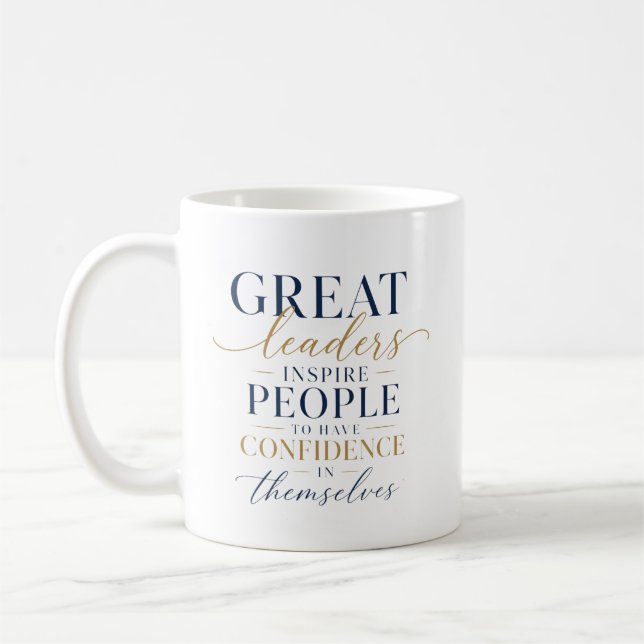 Mug Grande confiance en l'inspiration du leader (Gauche)