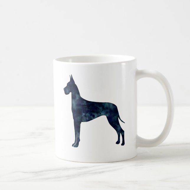 Mug Grande Danse noir Aquarelle Silhouette (Droite)