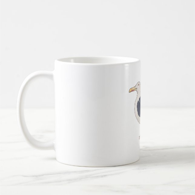 Mug Grande espèce d'oiseaux de Goéland à dos noir (Gauche)