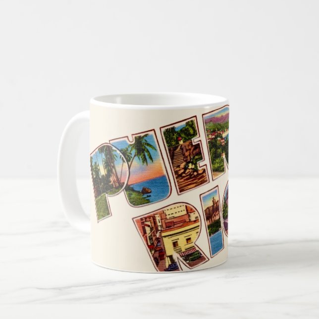 Mug Grande Lettre Porto Rico (Devant gauche)