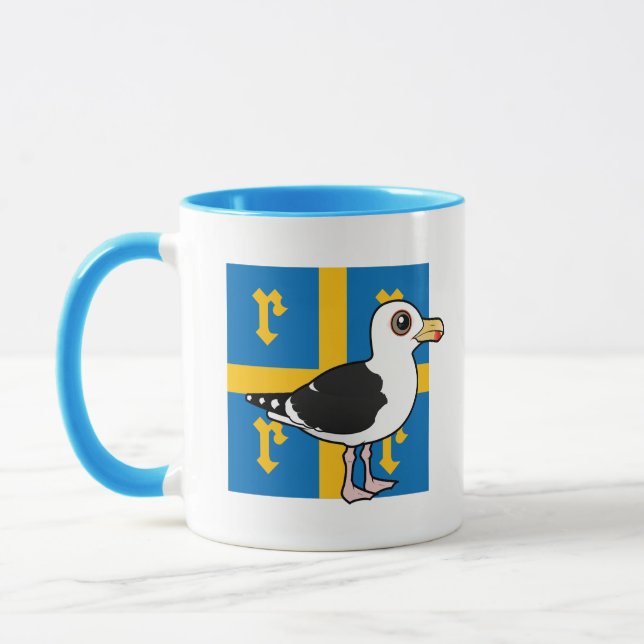 Mug Grande Mouette noire de Rauma Finlande (Gauche)