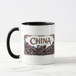 Mug Grande Muraille du Dragon de Chine Cosmique