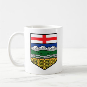 Mug Grande Musique de l'Alberta Flag Crest