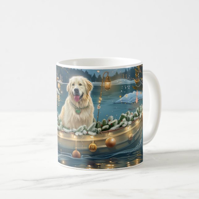 Mug Grande Pyrenees Voyage de Noël Festif (Devant droit)
