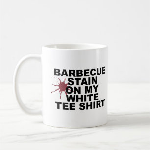 Mug Grande Teaser Tee - shirt Tête BBQ Sur Mon Blanc