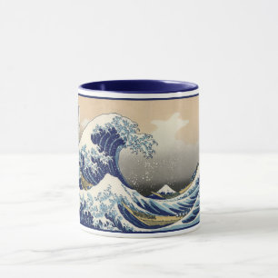 Mug Grande vague au large de Kanagawa et Mont Fuji Mer