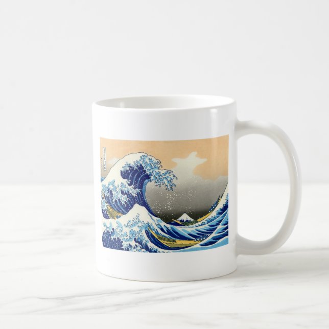 Mug Grande vague outre de ~ Hokusai de Kanagawa (Droite)