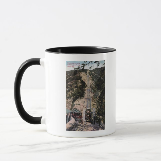 Mug Grande vue du chemin de fer en ligne (Gauche)