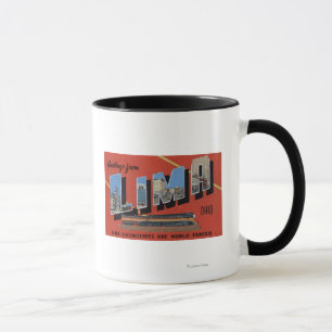 Mug Grandes lettres - les locomotives de Lima sont