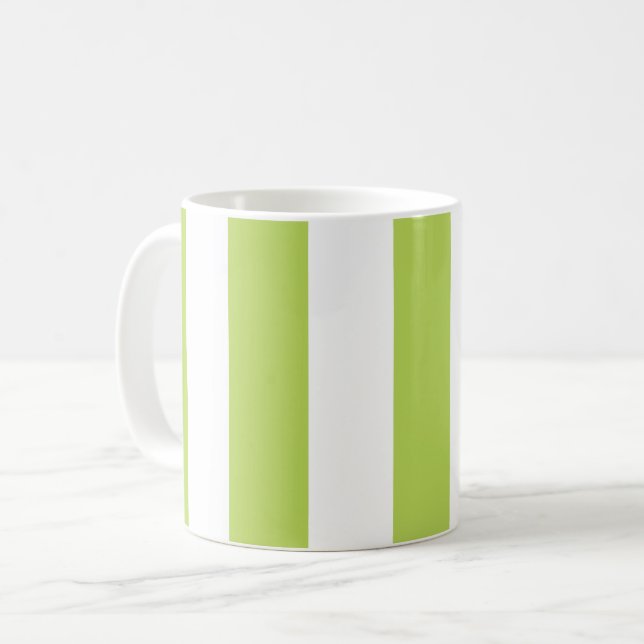 Mug Grandes Tailles Vertes, Grandes Tailles Blanches,  (Devant gauche)