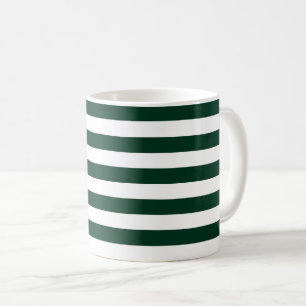 Mug Grandes vertes foncées et blanches
