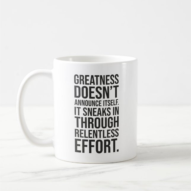 Mug Grandeur - Succès Hustle Motivation (Gauche)