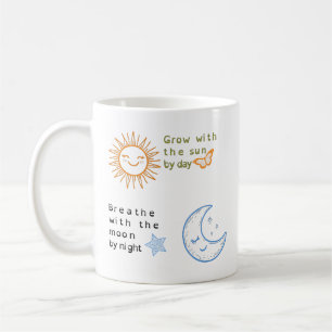 Mug Grandir Avec Le Soleil, Respirer Avec La Lune Clas