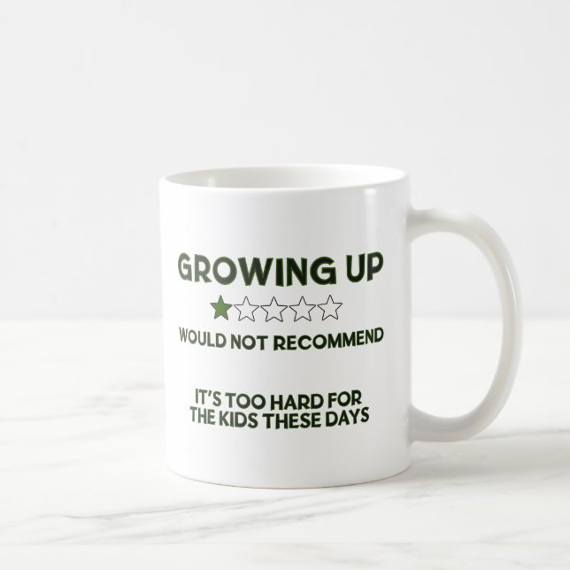 Mug Grandir - Ne Recommanderait Pas (Droite)