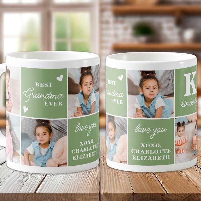 Mug GRANDMA moderne Personnalisé 7 Multiphoto (Créateur téléchargé)
